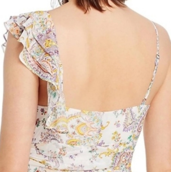 NWT LINI Naomi Ruffled V Neck Mini Dress Medium - Picture 4 of 14